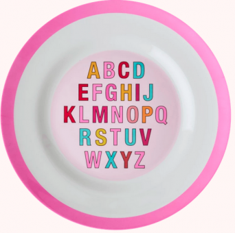 rice Teller Alphabet Print Pink 