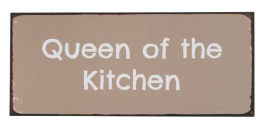 ibLaursen Metallschild "Queen of the Kitchen" 