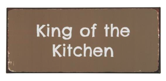 ibLaursen Metallschild "King of the Kitchen" 