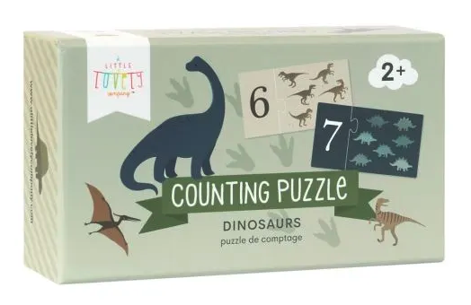 A Little Lovely Company Zahlenpuzzle Dinosaurier 