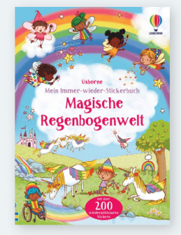 dtv / usborne "Mein Immer-wieder-Stickerbuch: Magische Regenbogenwelt" 