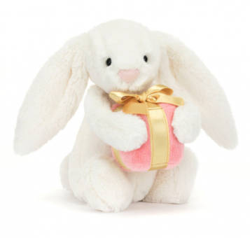 Jellycat Bashful Bunny with Present 
