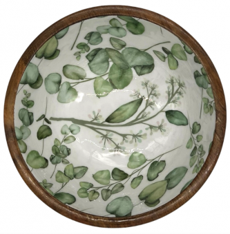 by Room Mangoholzschale Green Leaves 25 cm 