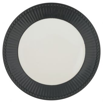 GreenGate Alice Dinner Plate dunkelgrau / dark grey 
