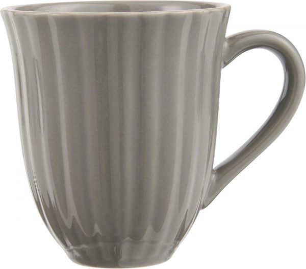 ibLaursen Mynte Tasse mit Rillen Granit