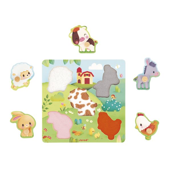 Janod Fühlpuzzle - Bauernhof