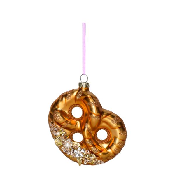 GIFTCOMPANY Christmas Hänger Breze mit Perlen